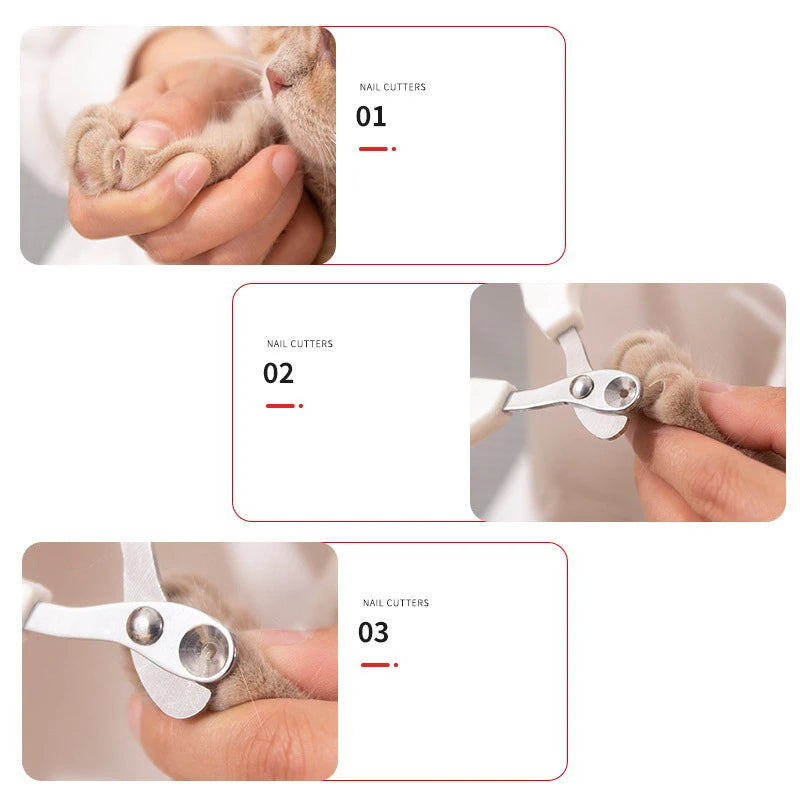 Circular Hole Cat Nail Scissors Professional Pet Dog Nail Clippers Toe Claw Trimmer Pet Grooming Supplies Products for Small Dog